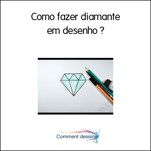 Como fazer diamante em desenho
